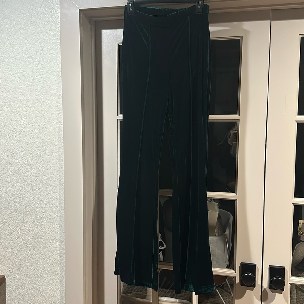 Velvet Flare Pants